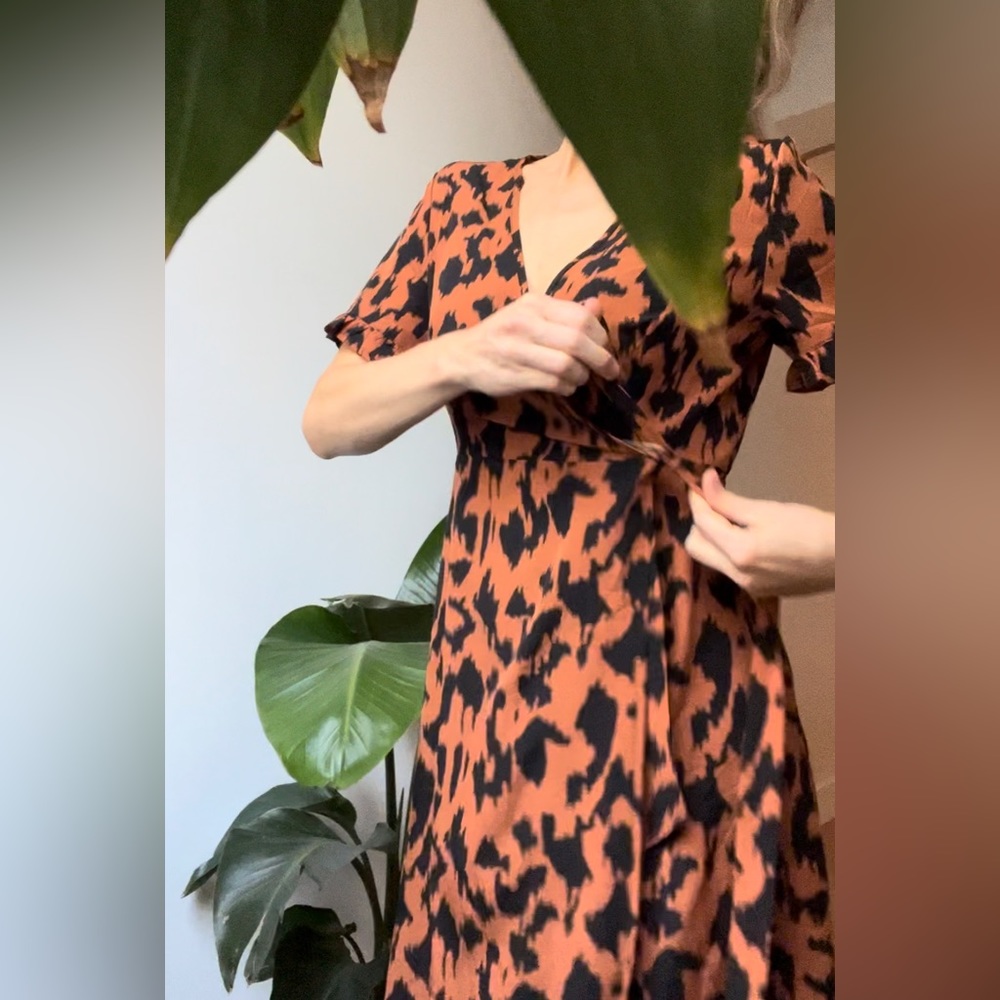 Maxi dress orange brûlé